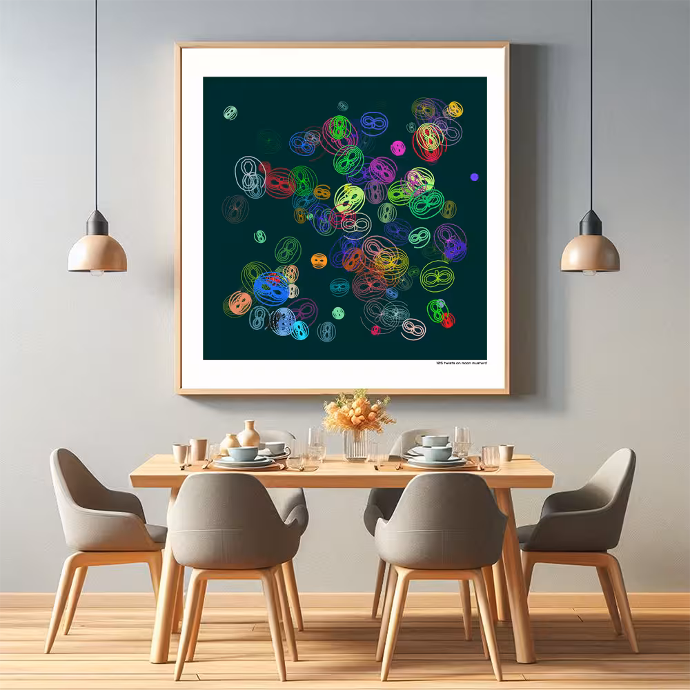 105 twists on moon mustard in room setting