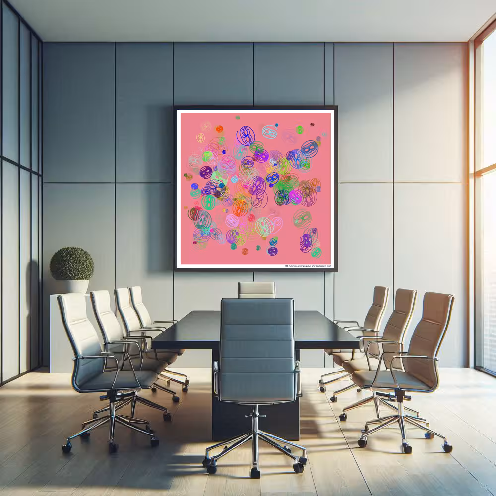 186 twists on emerging plum and opalescent mist in room setting