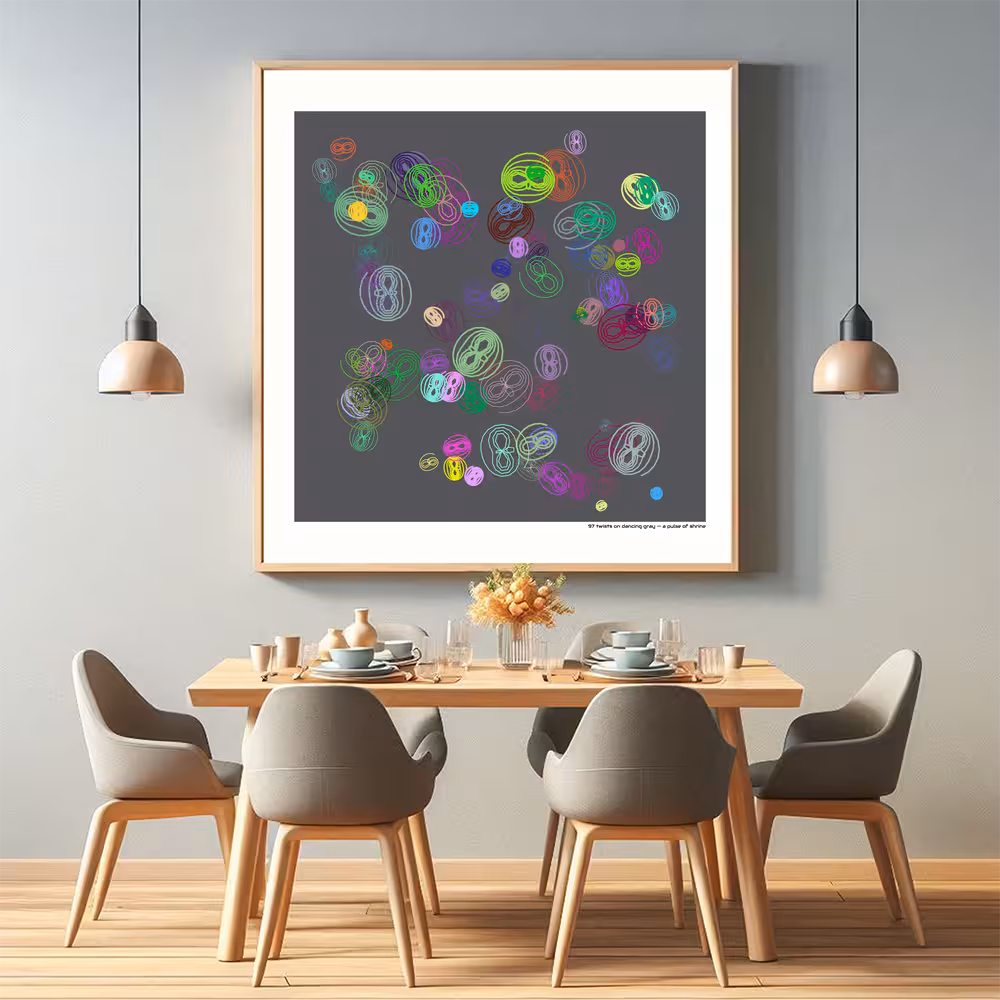 97 twists on dancing gray — a pulse of shrine in room setting