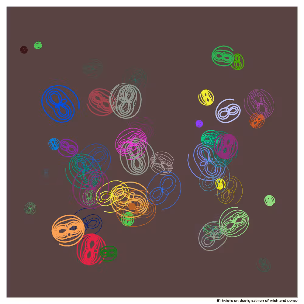 51 twists on dusty salmon of wish and verse