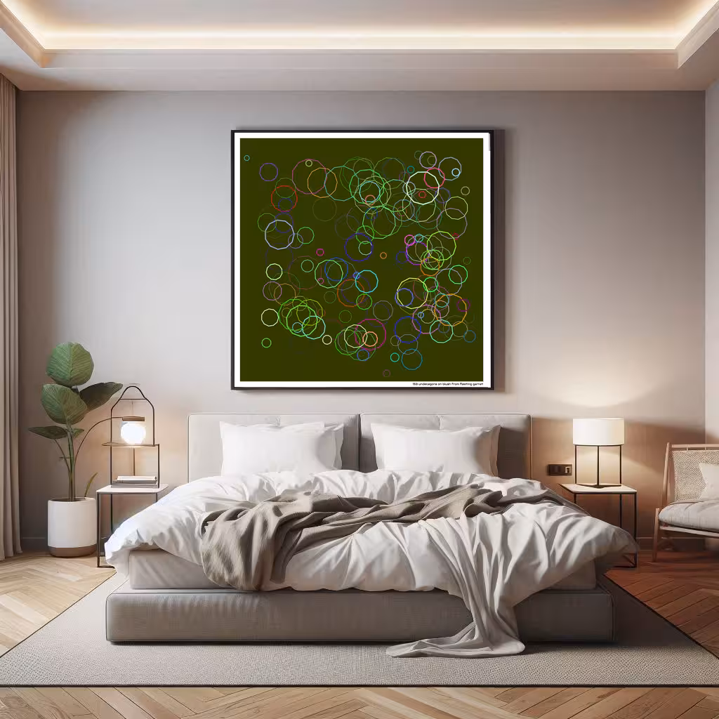 153 undecagons on blush from fleeting garnet in room setting