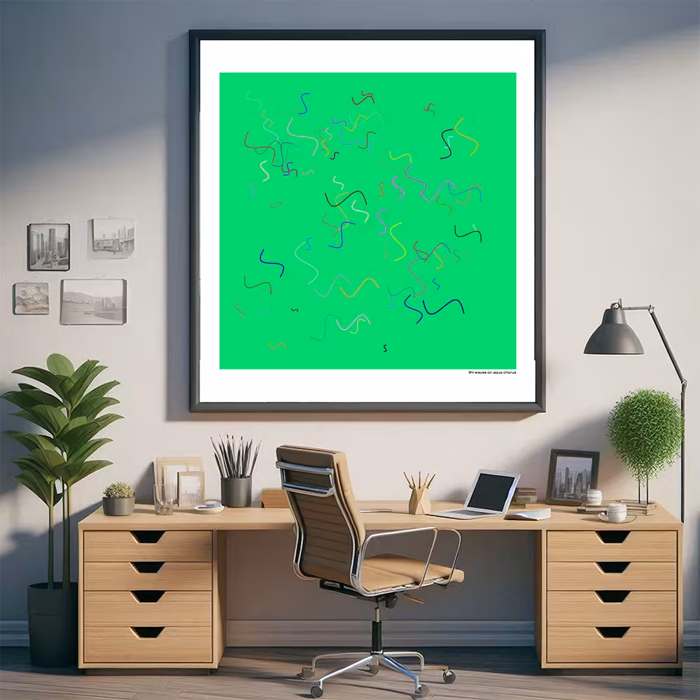 94 waves on aqua chorus in room setting