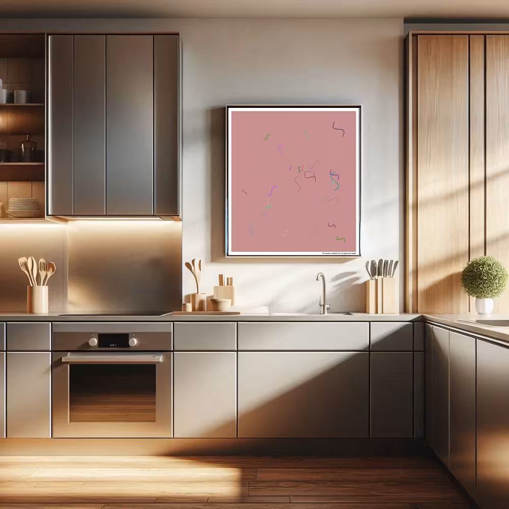 37 waves on silence of rich jade and cobalt in room setting