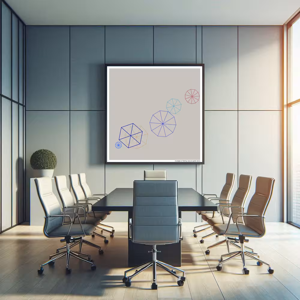 6 wedges on fleeting rose and golden denim in room setting