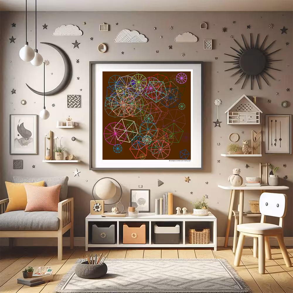 88 wedges on chilled dust chasing light in room setting