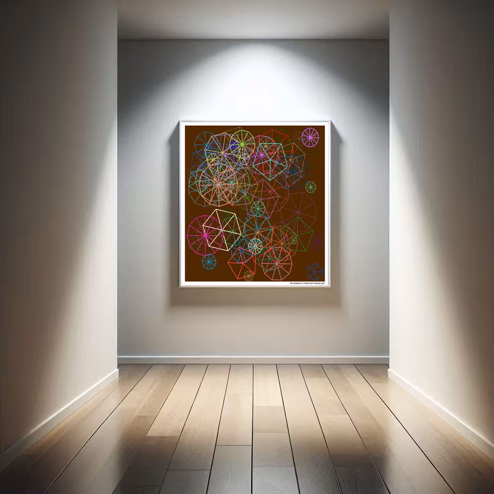 88 wedges on chilled dust chasing light in room setting