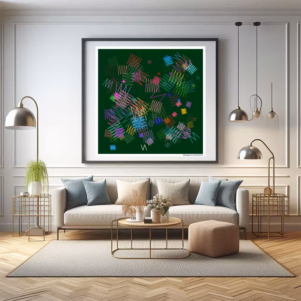 138 zigzags on promise pewter in room setting