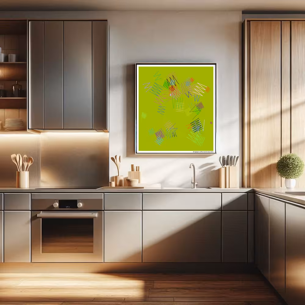 62 zigzags on coffee towards dusty mocha in room setting