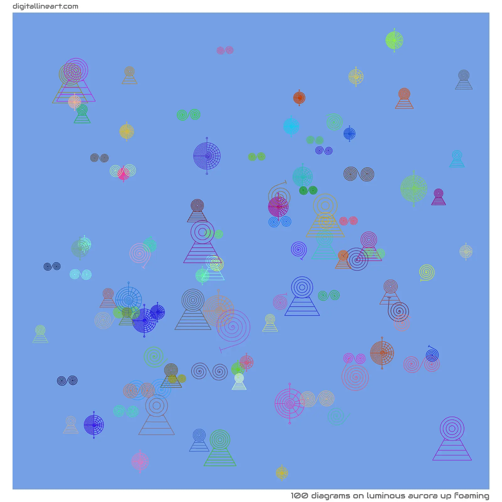 Luminous Aurora up Foaming — 100 diagrams