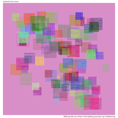 When the Balmy Aurora up Hallowing — 100 grids