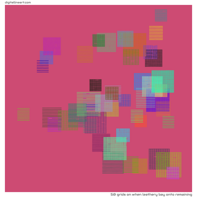 When Leathery Bay onto Remaining — 50 grids