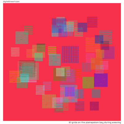 The Plainspoken Bay During Weaving — 61 grids