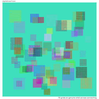 Genuine Atoll across Connecting — 75 grids
