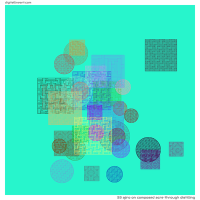 Composed Acre through Distilling — Ajiro, 33 elements
