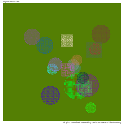What Lamenting Carbon toward Bleakening — Ajiro, 18 elements