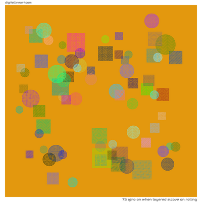 When Layered Alcove on Rolling — Ajiro, 75 elements