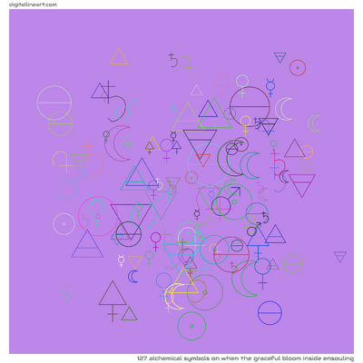 When the Graceful Bloom Inside Ensouling — 127 alchemical symbols