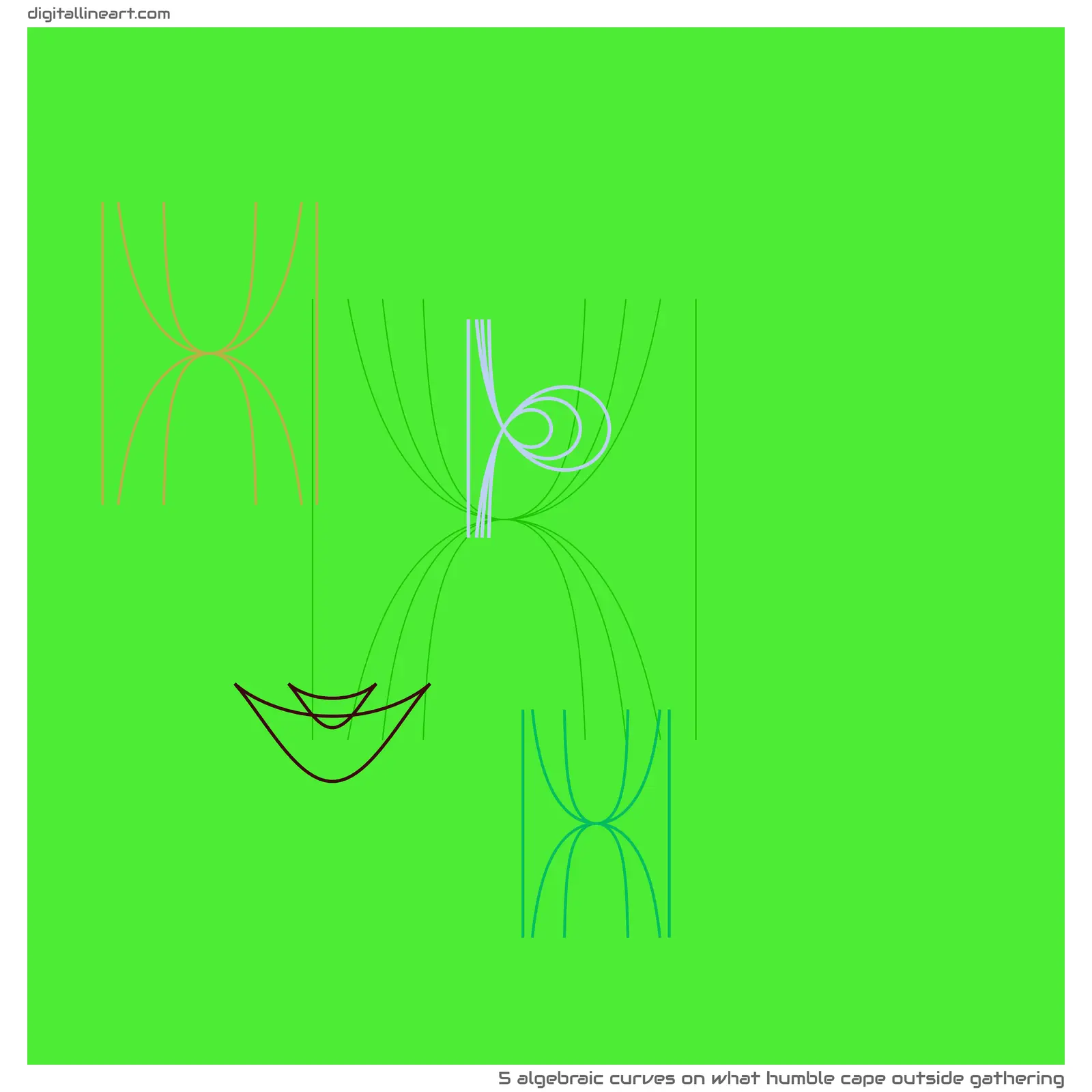 What Humble Cape outside Gathering — 5 algebraic curves