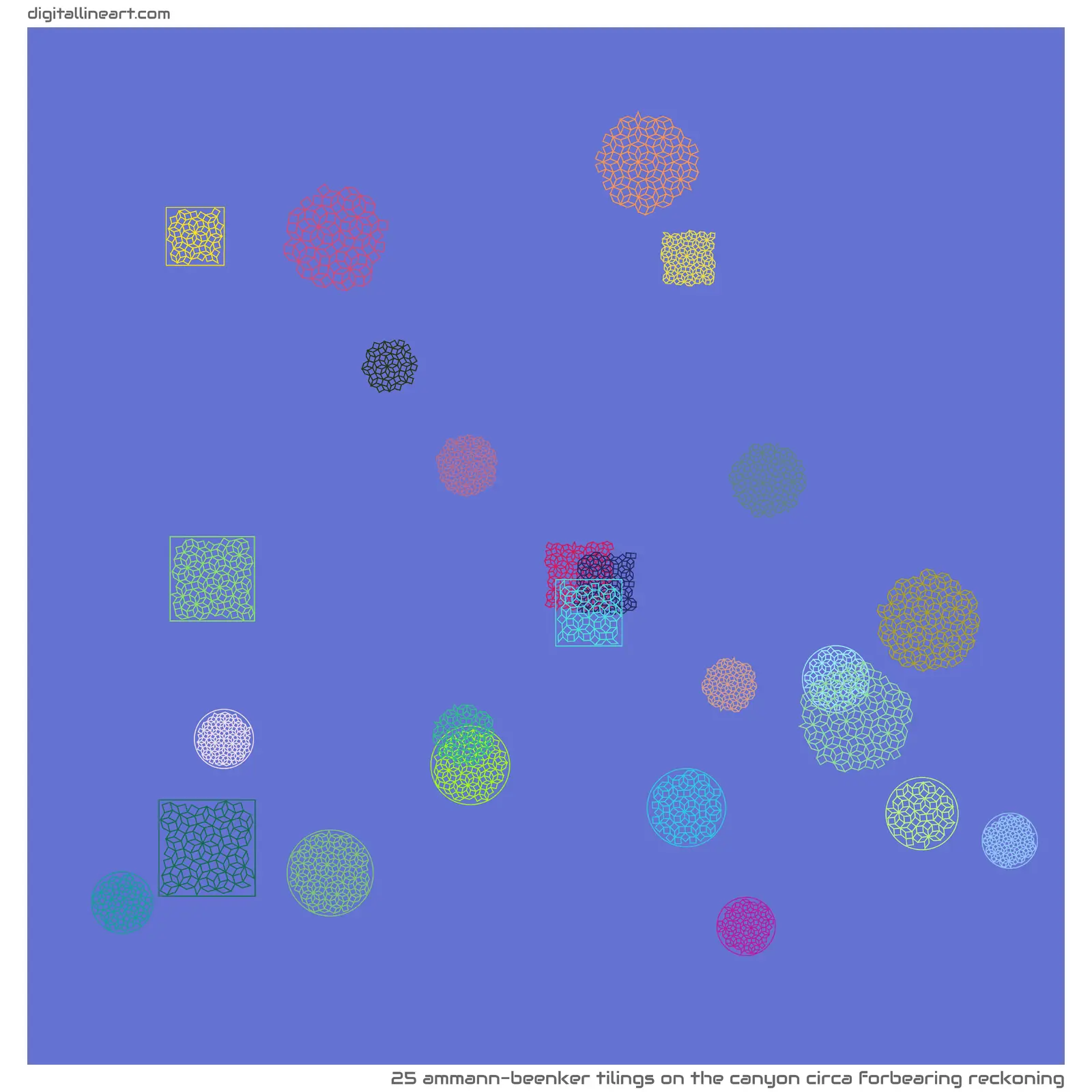 The Canyon circa Forbearing Reckoning — 25 Ammann-Beenker tilings