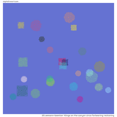The Canyon circa Forbearing Reckoning — 25 Ammann-Beenker tilings