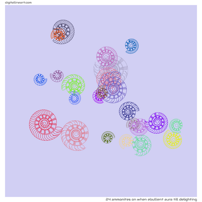 When Ebullient Aura till Delighting — 24 ammonites