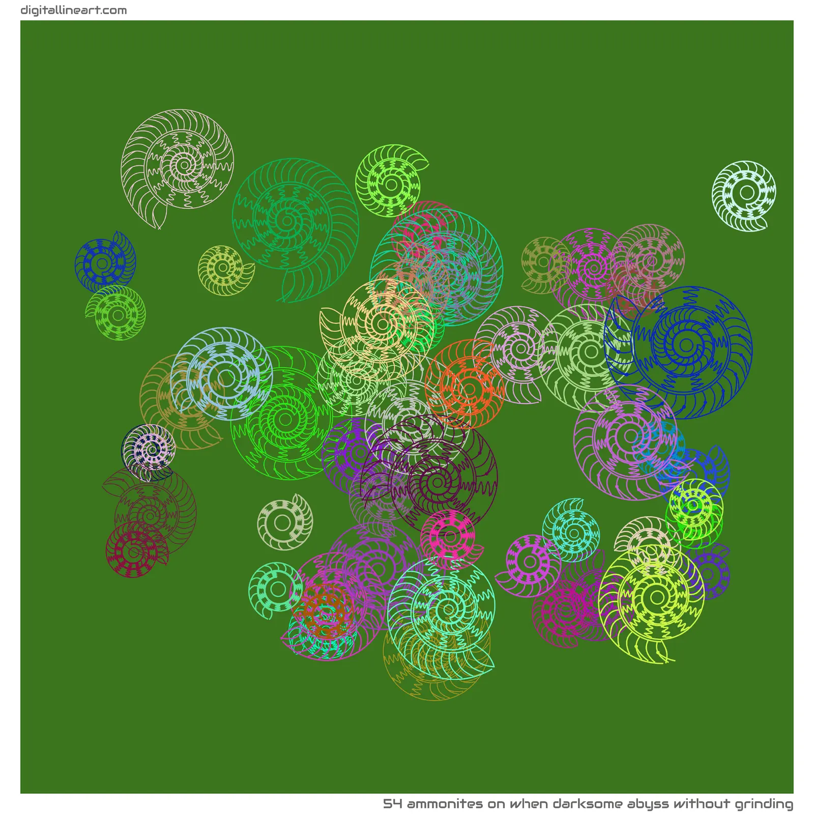 When Darksome Abyss without Grinding — 54 ammonites