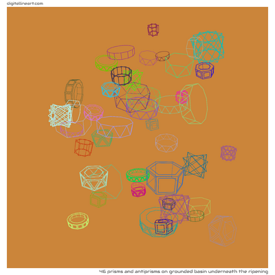 Grounded Basin underneath the Ripening — 46 prisms and antiprisms