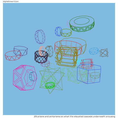 What the Elevated Cascade underneath Arousing — 29 prisms and antiprisms