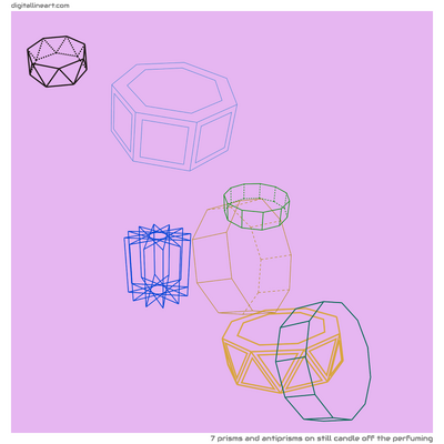 Still Candle off the Perfuming — 7 prisms and antiprisms
