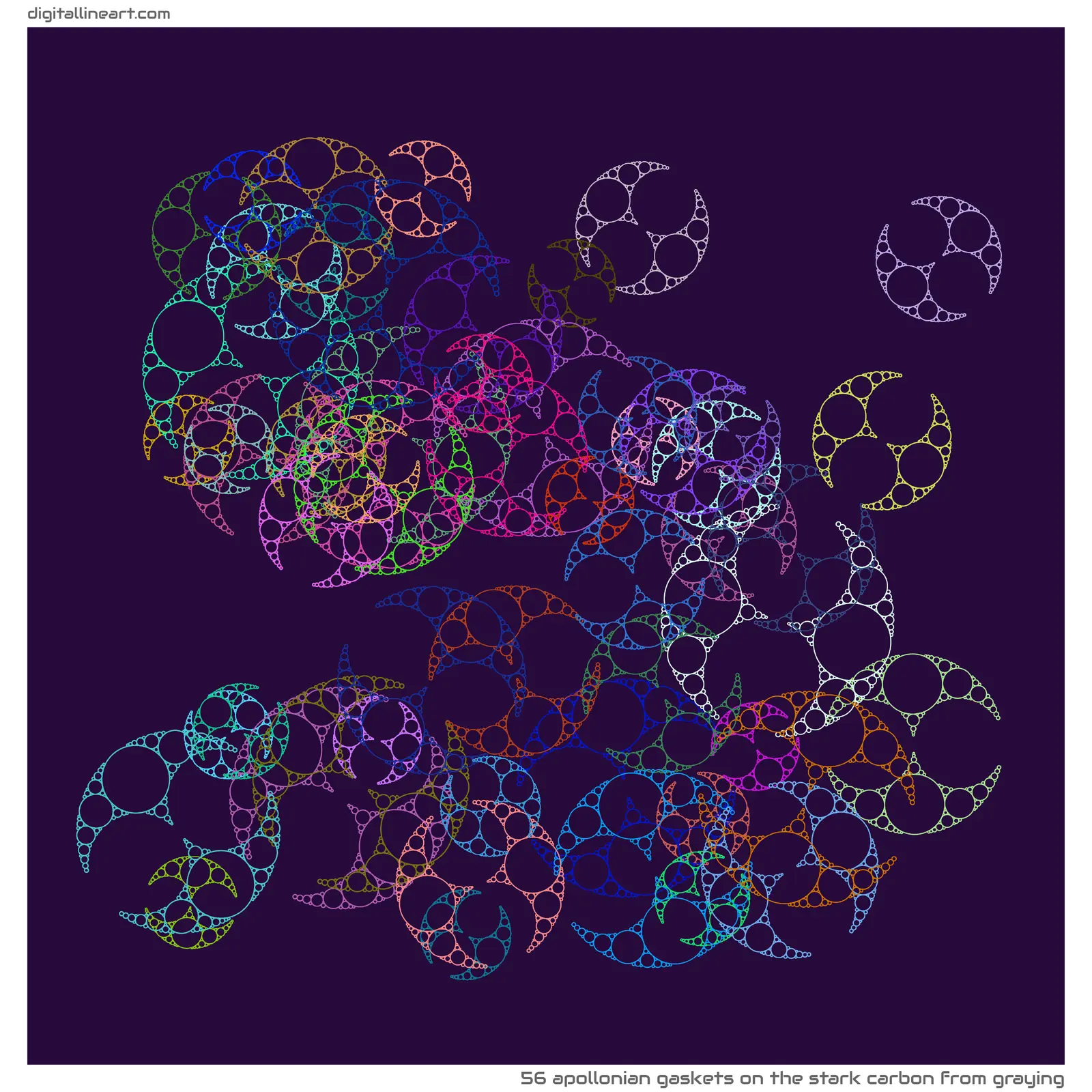 The Stark Carbon from Graying — 56 Apollonian gaskets