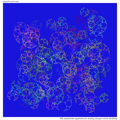 Dusty Canyon onto Kindling — 128 Apollonian gaskets