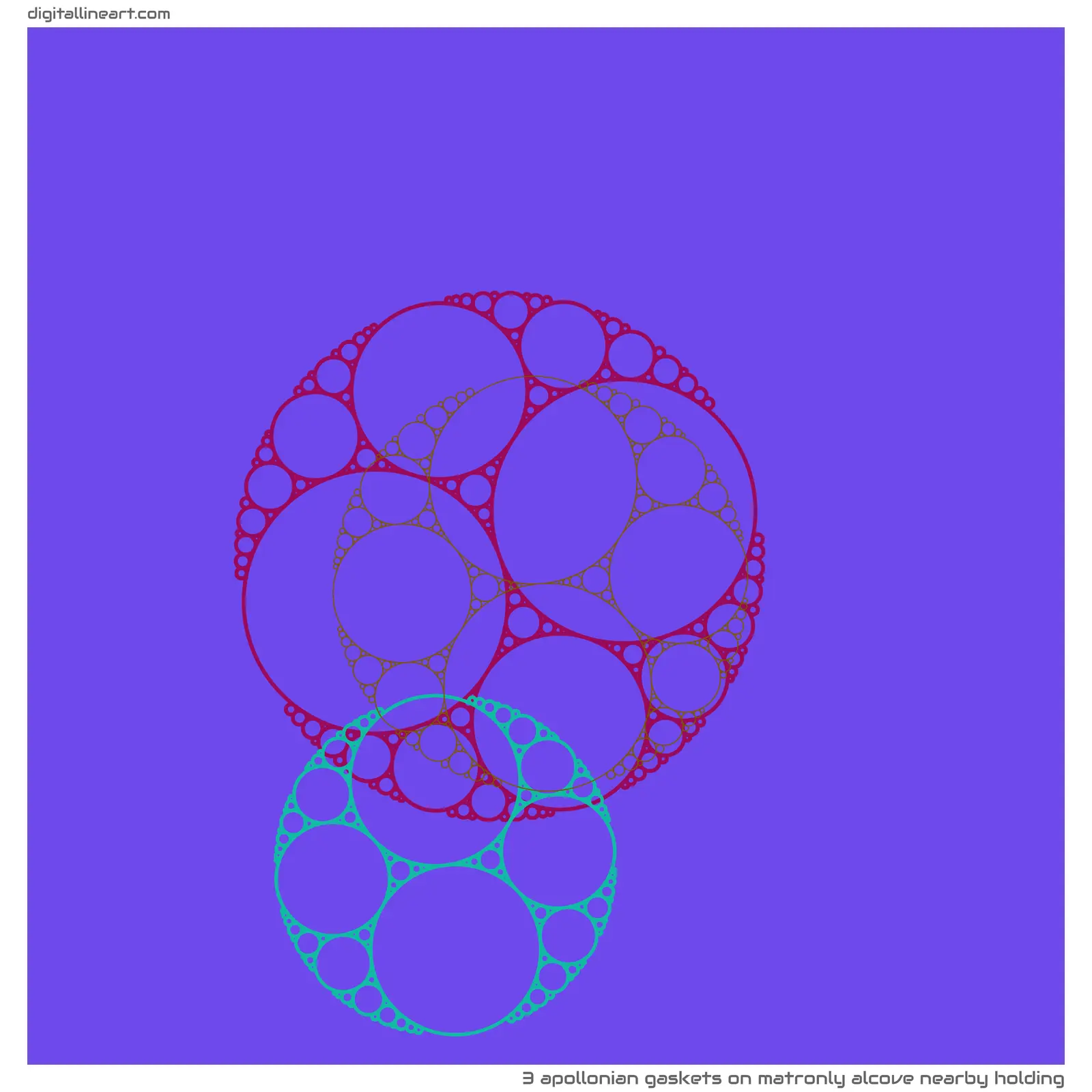 Matronly Alcove nearby Holding — 3 Apollonian gaskets