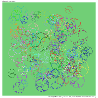 Placid Acre unto Channeling — 103 Apollonian gaskets