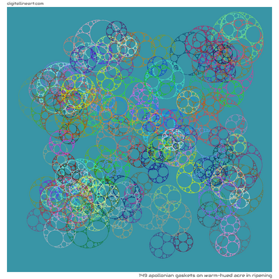 Warm-hued Acre in Ripening — 149 Apollonian gaskets