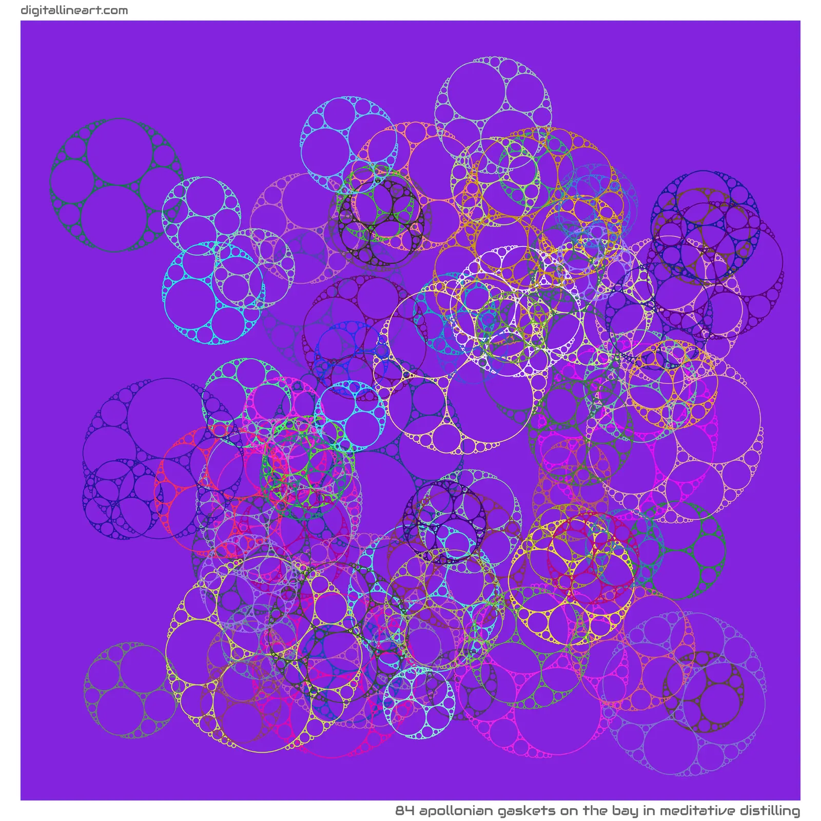 The Bay in Meditative Distilling — 84 Apollonian gaskets