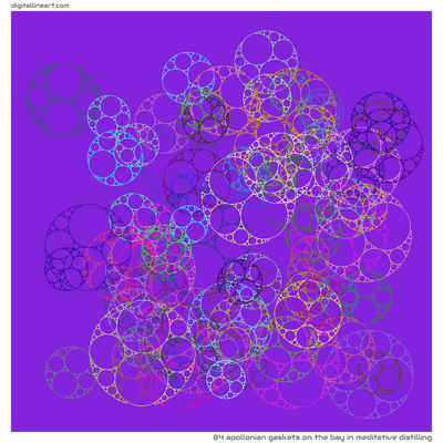 The Bay in Meditative Distilling — 84 Apollonian gaskets