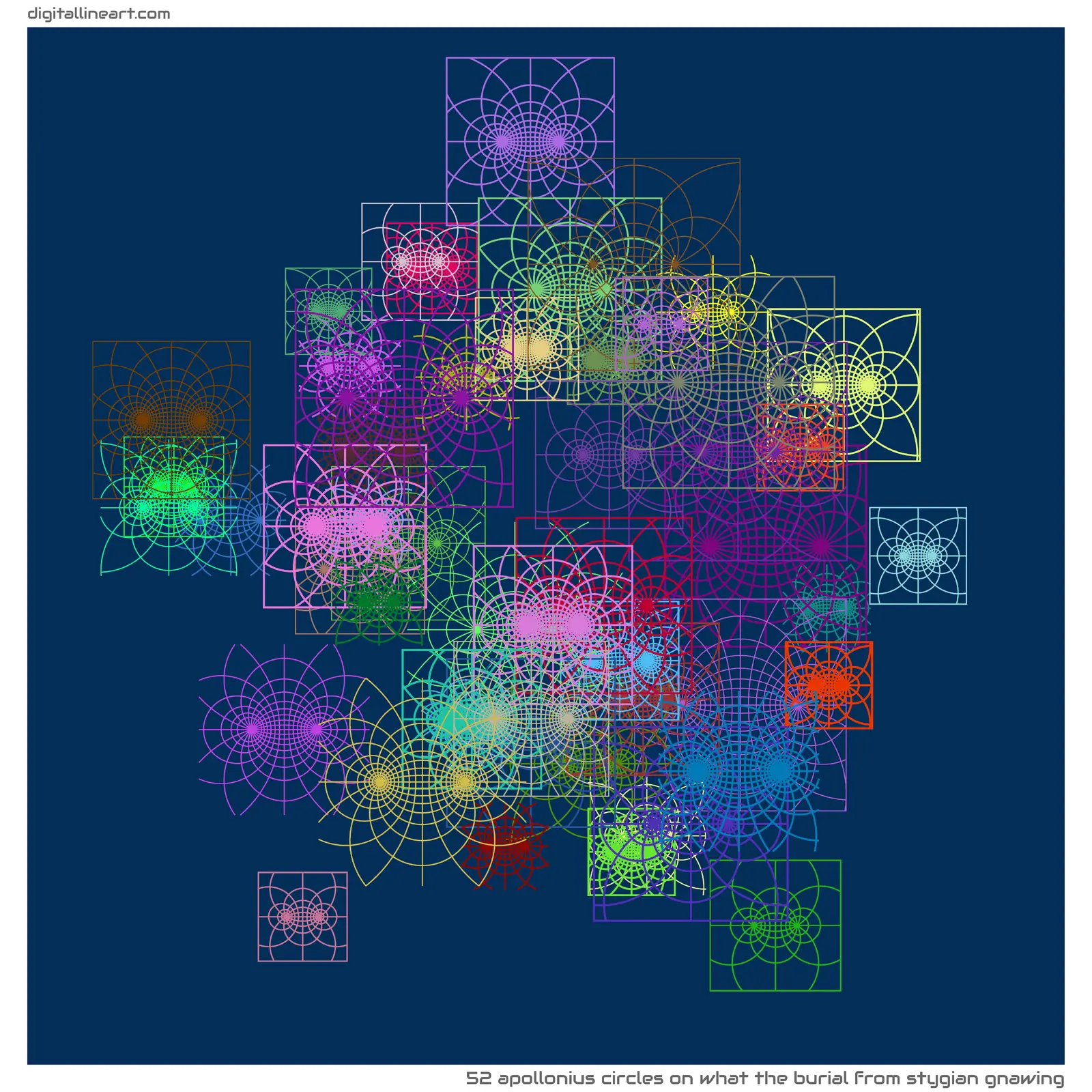What the Burial from Stygian Gnawing — 52 apollonius circles