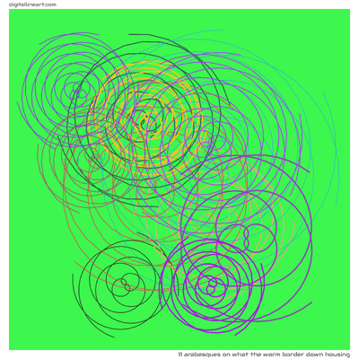 11 Arabesques in What the Warm Border down Housing