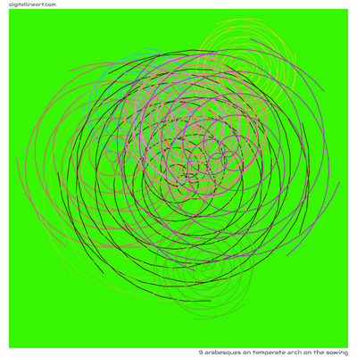 9 Arabesques in Temperate Arch on the Sowing