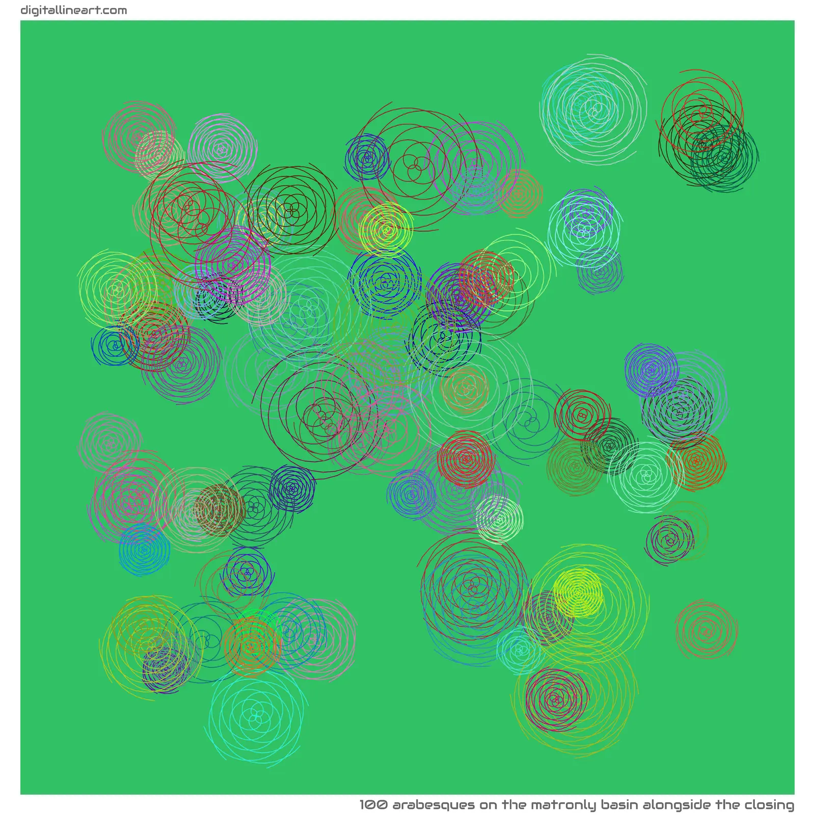 The Matronly Basin alongside the Closing — 100 arabesques