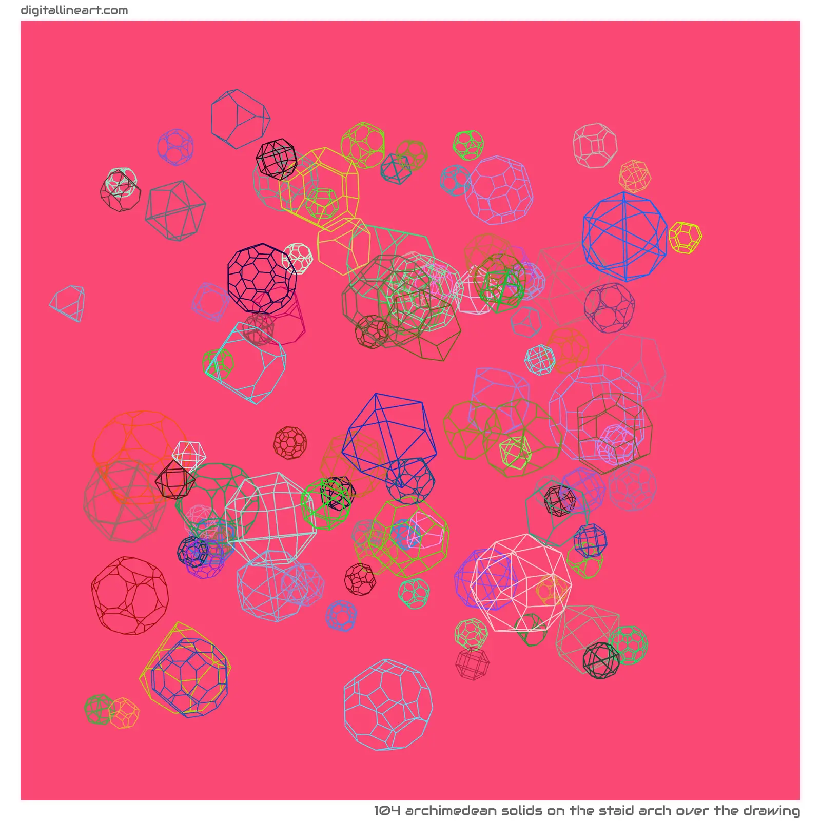 The Staid Arch over the Drawing — 104 Archimedean solids