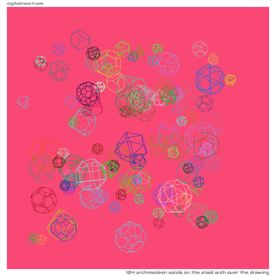 The Staid Arch over the Drawing — 104 Archimedean solids