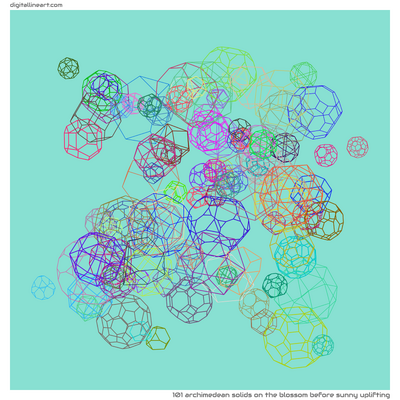 The Blossom before Sunny Uplifting — 101 Archimedean solids