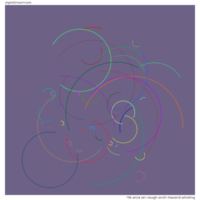 Rough Arch toward Winding — 46 arcs