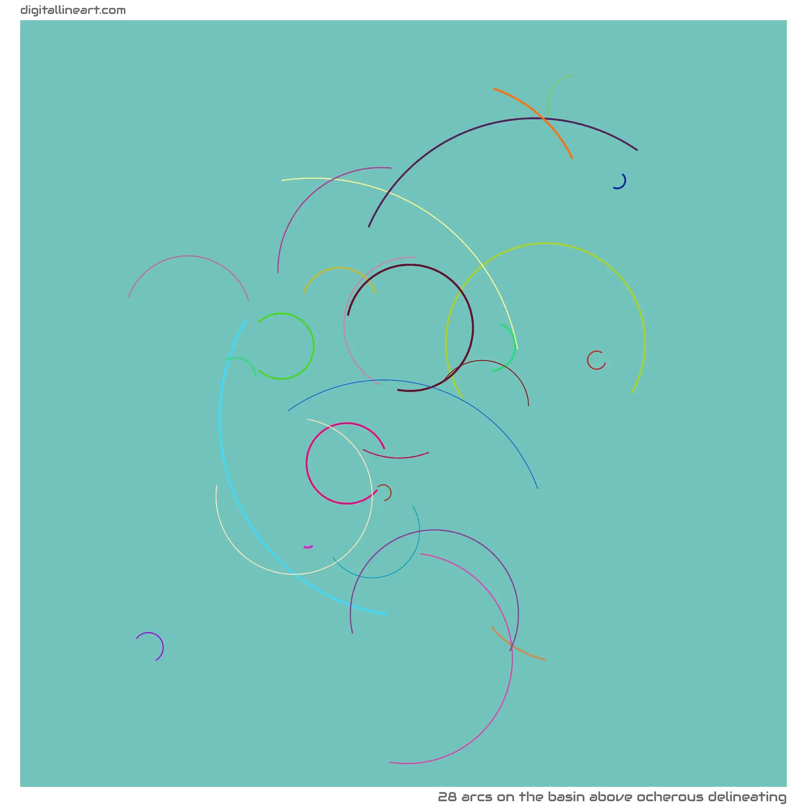 The Basin above Ocherous Delineating — 28 arcs