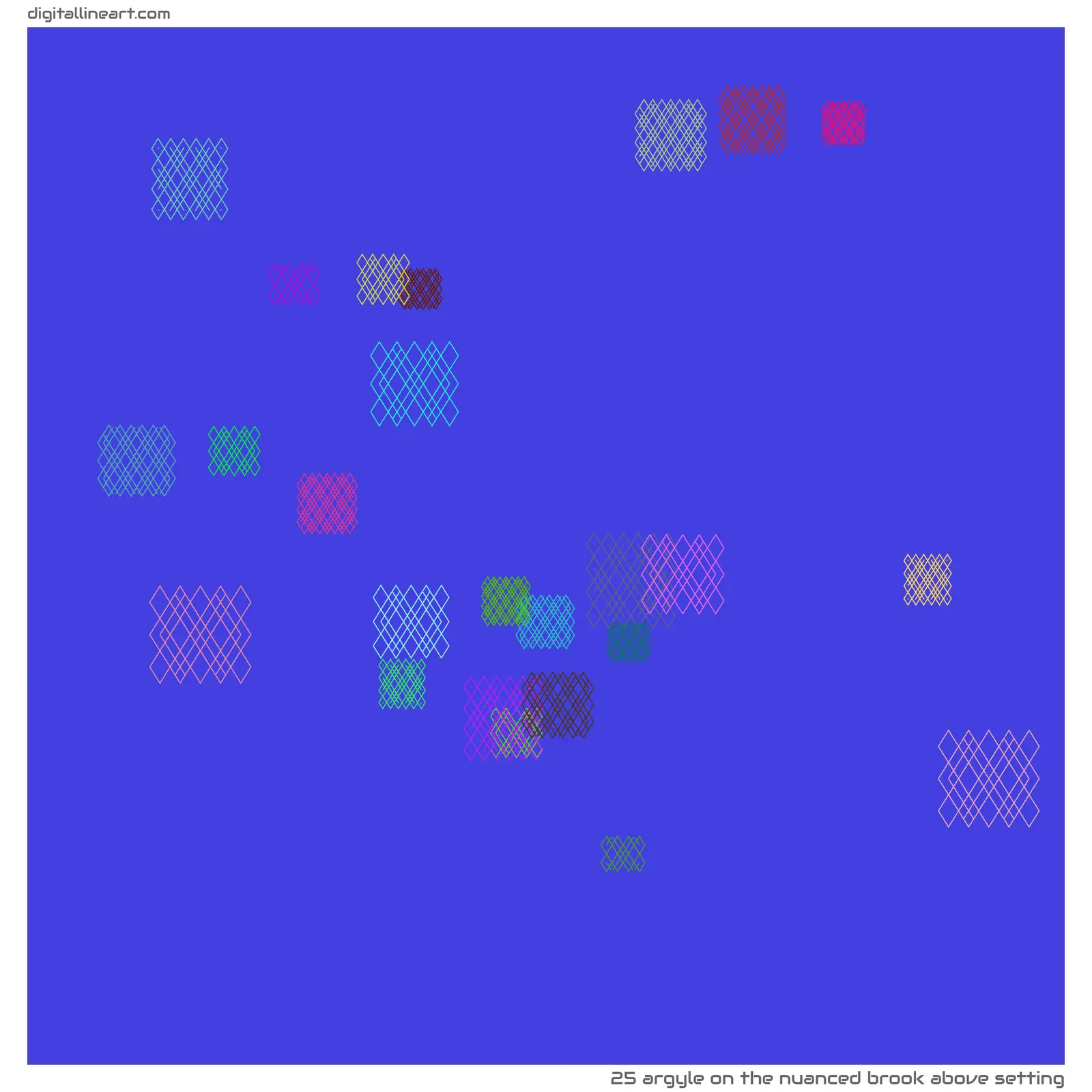 The Nuanced Brook above Setting — Argyle, 25 elements