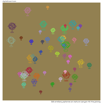 Mature Canyon till the Joining — 50 armillary spheres