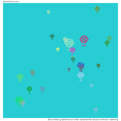 What Substantial Alcove without Ripening — 25 armillary spheres