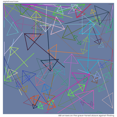 80 Arrows in The Grave-toned Alcove Against Finding