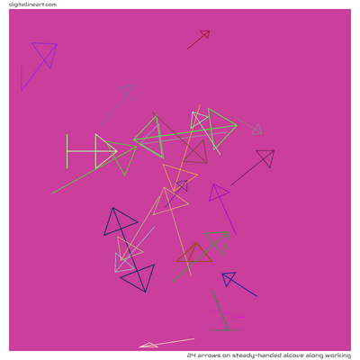 Steady-handed Alcove along Working — 24 arrows
